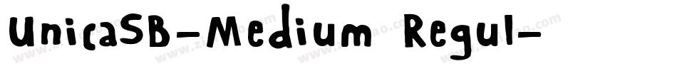 UnicaSB-Medium Regul字体转换